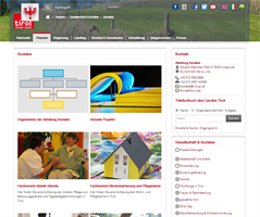 Screenshot Webseite Land Tirol